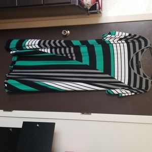 Striped multicolored dress